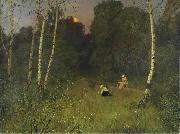 Nikolay Nikanorovich Dubovskoy Twilight oil painting artist